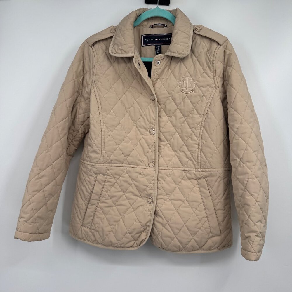 Tommy Hilfiger Women’s Quilted Jacket Woman’s size small equestrian style vibe C
